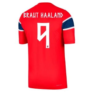 BRAUT HAALAND NO.9 Maglietta Calcio Norvegia Prima 2026 – Versione Giocatore